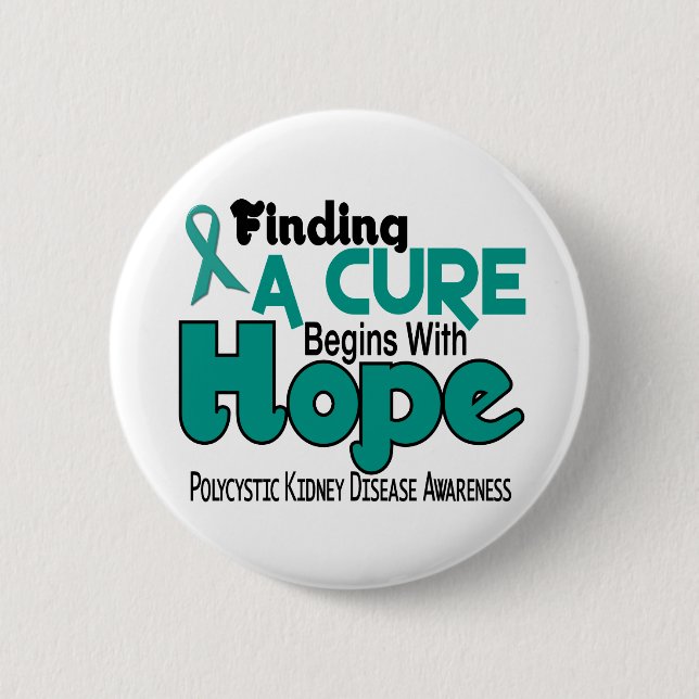 PKD Polycystic Kidney Disease HOPE 5 2 Inch Round Button (Front)
