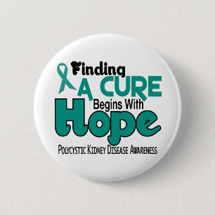 PKD Polycystic Kidney Disease HOPE 5 2 Inch Round Button