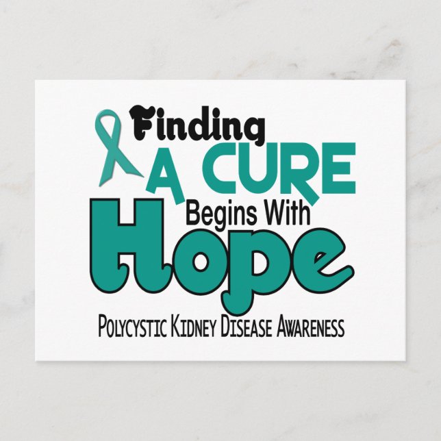 PKD Polycystic Kidney Disease HOPE 5 Postcard (Front)