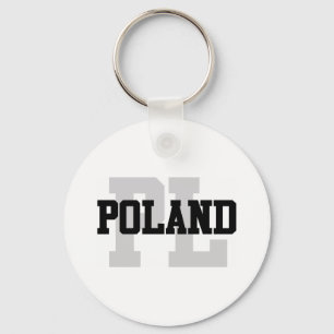 PL Poland Keychain