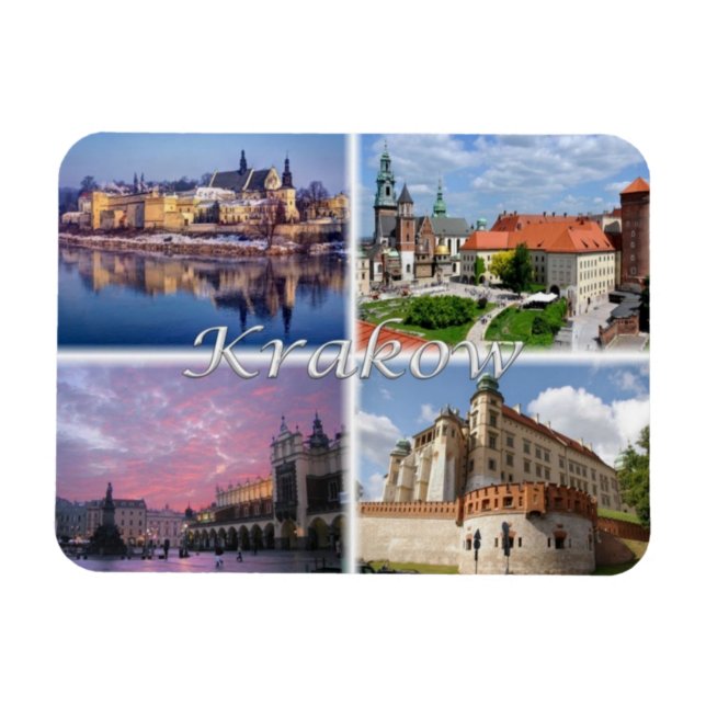PL Poland  Polska - Krakow - Magnet (Horizontal)