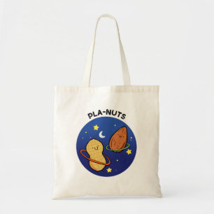 Pla-nuts Peanut Outer Space Pun Tote Bag