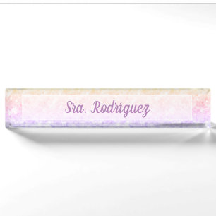 Placa de nombre para escritorio desk name plate