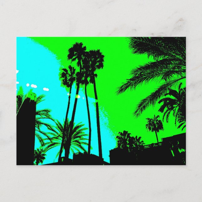 Plaça Reial, Barcelona, Spain Postcard (Front)