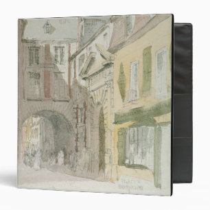 Place Barthelme, Paris, c.1829 (w/c & grey wash ov Binder