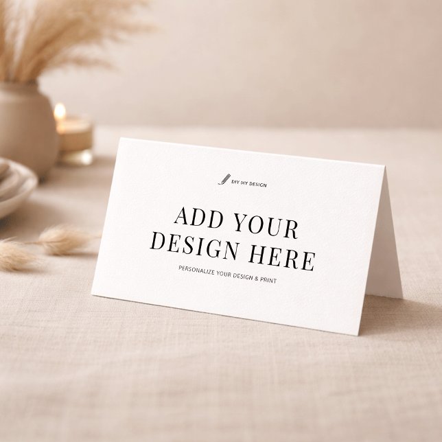 Place Card Printing Custom Artwork Bi-Fold Cards (Creator Uploaded)