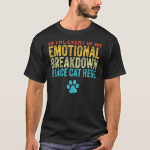 Place Cat Here  Mom Dad Cat Vintage T-Shirt