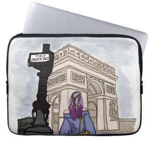 Place Charles de Gaulle Paris. Laptop Sleeve