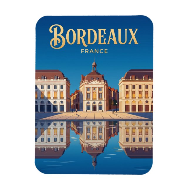 Place de la Bourse France Magnet (Vertical)