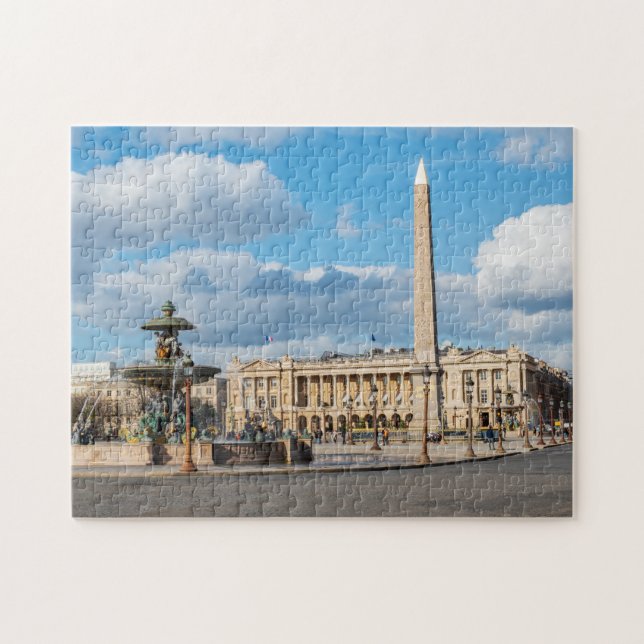 Place de la Concorde and obelisk - Paris, France Jigsaw Puzzle (Horizontal)