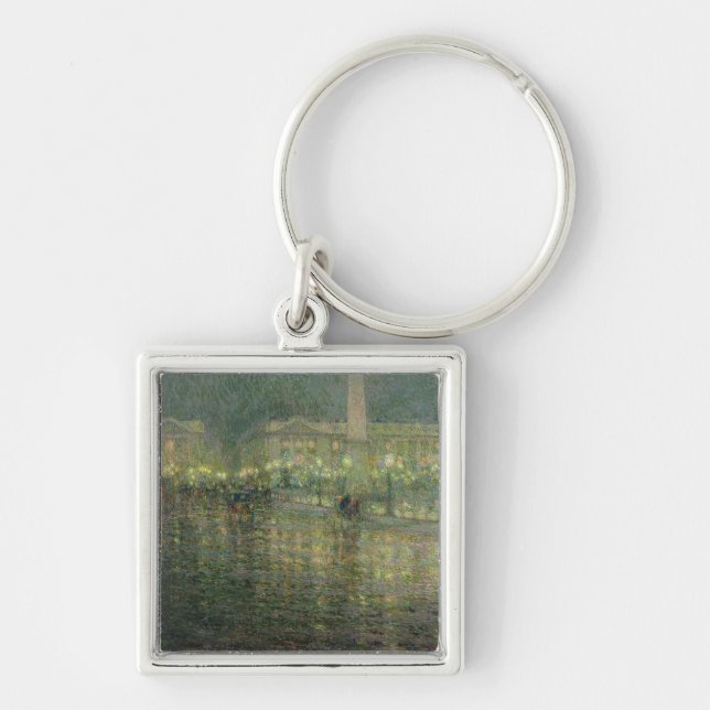 Place de la Concorde, c.1909 Keychain (Front)