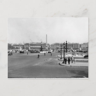 Place de la Concorde, designed in 1757 Postcard