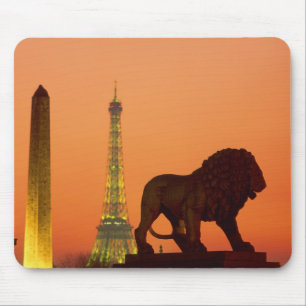 Place de la Concorde; Eiffel Tower; Obelisk; Mouse Pad