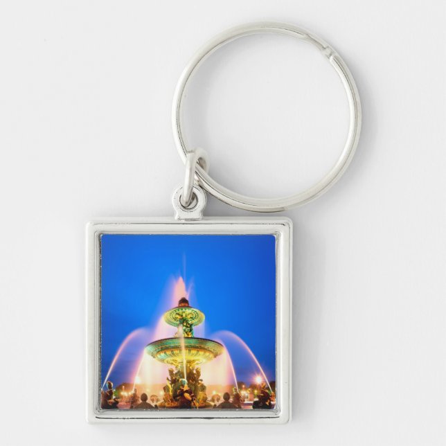 Place de la Concorde, Paris, France Keychain (Front)