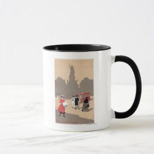 Place de la Republique Art Deco Scene Mug