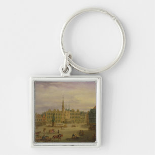 Place de L'Hotel de Ville, Cambrai, c.1780 Keychain