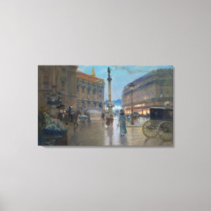 Place de L'Opera, Paris Canvas Print