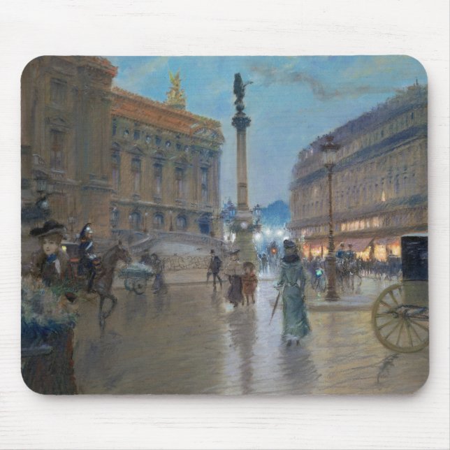 Place de L'Opera, Paris Mouse Pad (Front)