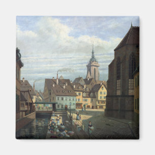 Place des Dominicains, Colmar, 1876 Magnet