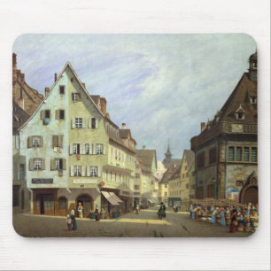 Place du Marche-aux-Fruits, Colmar, 1875 Mouse Pad
