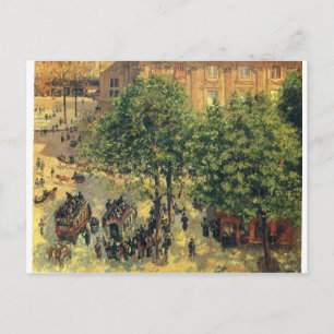 Place du Theatre-Francais, Spring Camille Pissarro Postcard