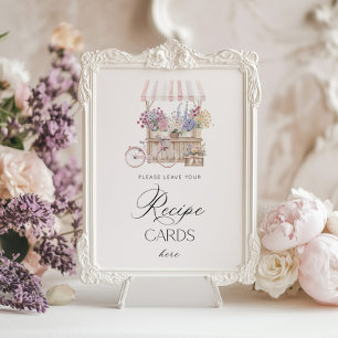 Place Recipe card here Elegant Off the Market Poster