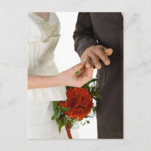 Place Ring On Finger Postcard