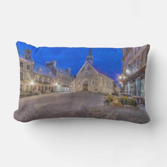 Place Royale at dawn Lumbar Pillow (Front)