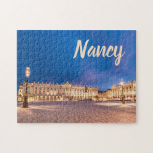Place Stanislas Nancy France at night gift Jigsaw Puzzle
