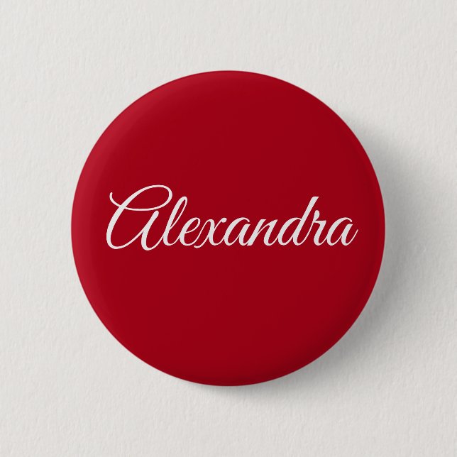 place your name 2 inch round button (Front)