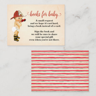 Placement Apportez une carte de Baby shower de petit pompier