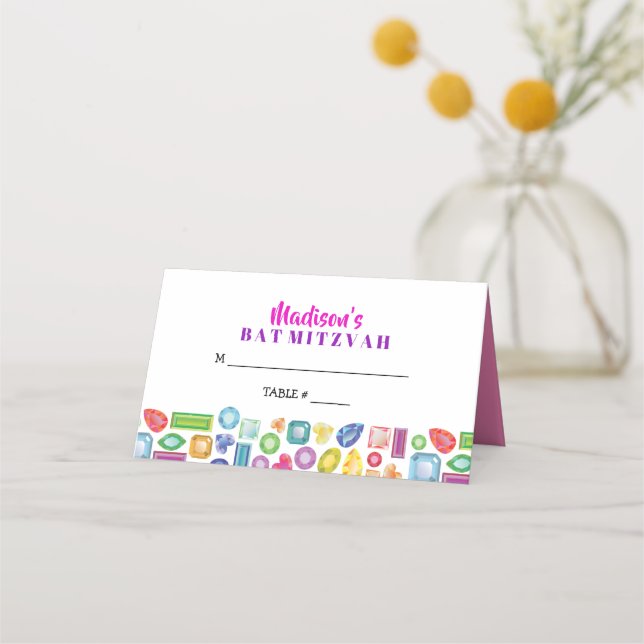 Placement BLEING Gemstone Party Siège Escort Carte de place (Devant)