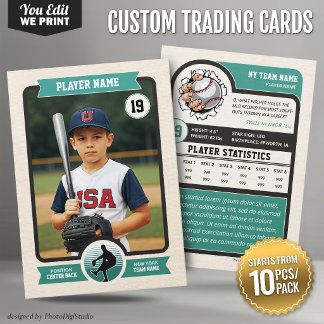 Placement Carte à collectionner de baseball personnalisée vi