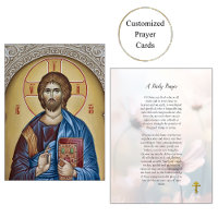 Carte chrétienne orthodoxe de prière quotidienne
