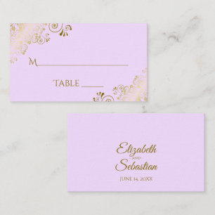 Placement Carte d'accompagnement de mariage élégante en viol