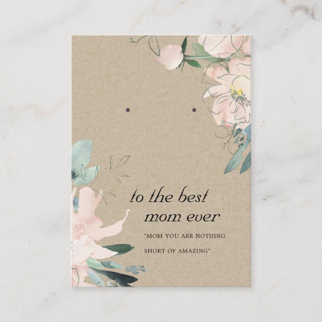 PLACEMENT CARTE D'AFFICHAGE DE LA CARTE D'ÉCRAN FLEURIE BLUS (Devant)