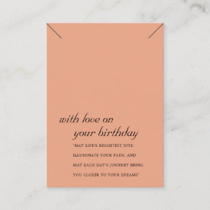 PLACEMENT CARTE D'AFFICHAGE DU CADEAU D'ANNIVERSAIRE DE TERR