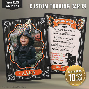 Placement Carte de commerce Halloween, carte de photo de pro
