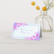 Carte de Mariage Aquarelle violet Lilac