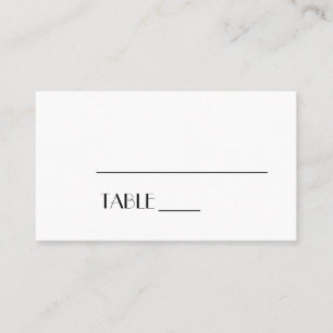 Placement Carte de Mariage minimaliste Art déco moderne