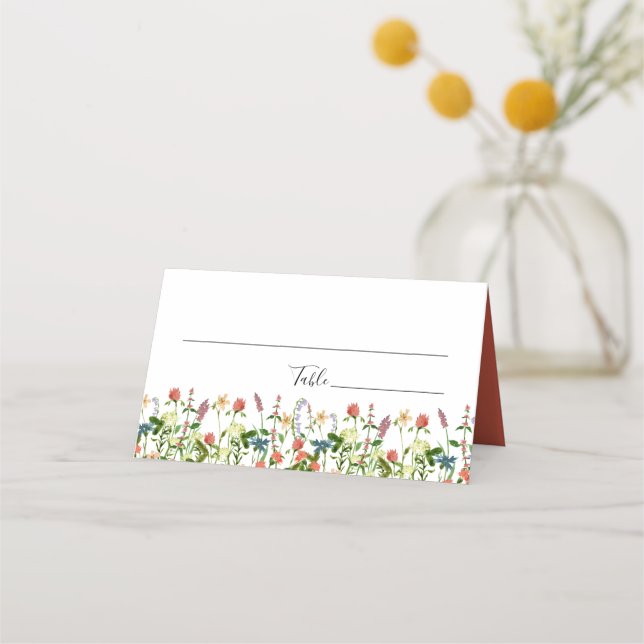 Placement Carte de Mariage végétal (Devant)