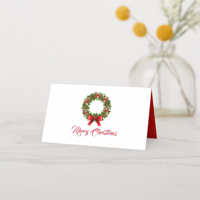 Placement Carte de Noël (Devant)