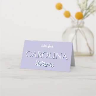 Placement Carte de nom d'invité minimaliste rayée de crème l