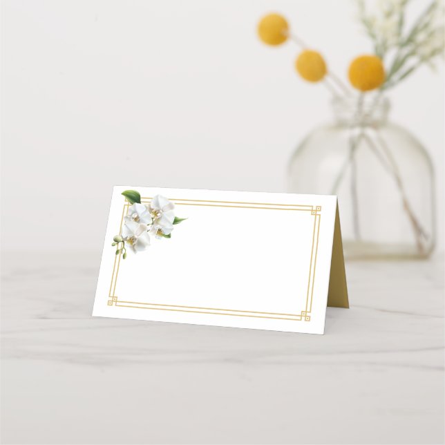 Placement Carte de nom pliée (Devant)