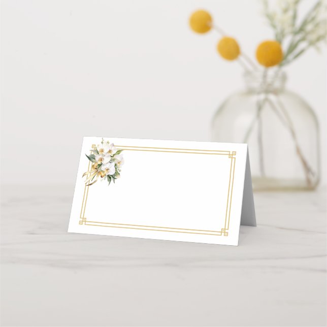 Placement Carte de nom pliée (Devant)