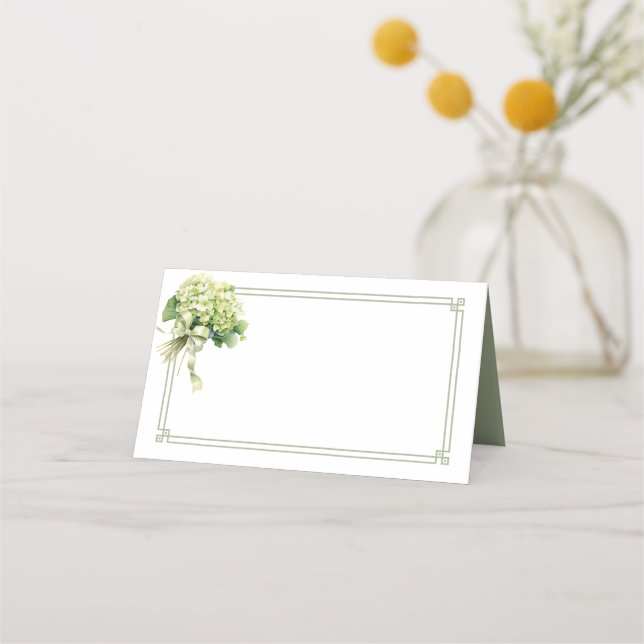 Placement Carte de nom pliée (Devant)
