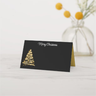 Placement Carte de nom pliée-Arbre de Noël