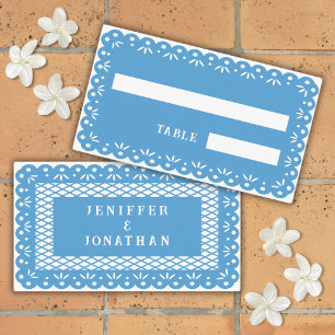 Placement Carte de place BLUE MEXICAN PAPEL PICADO
