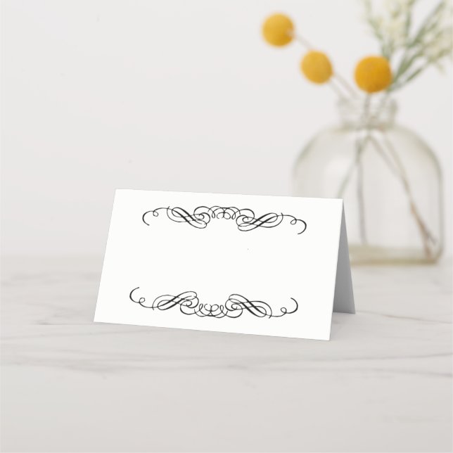 Placement Carte de place de nom plié (Devant)