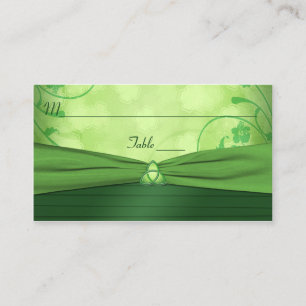 Placement Carte de place Emerald Green Celtic Love